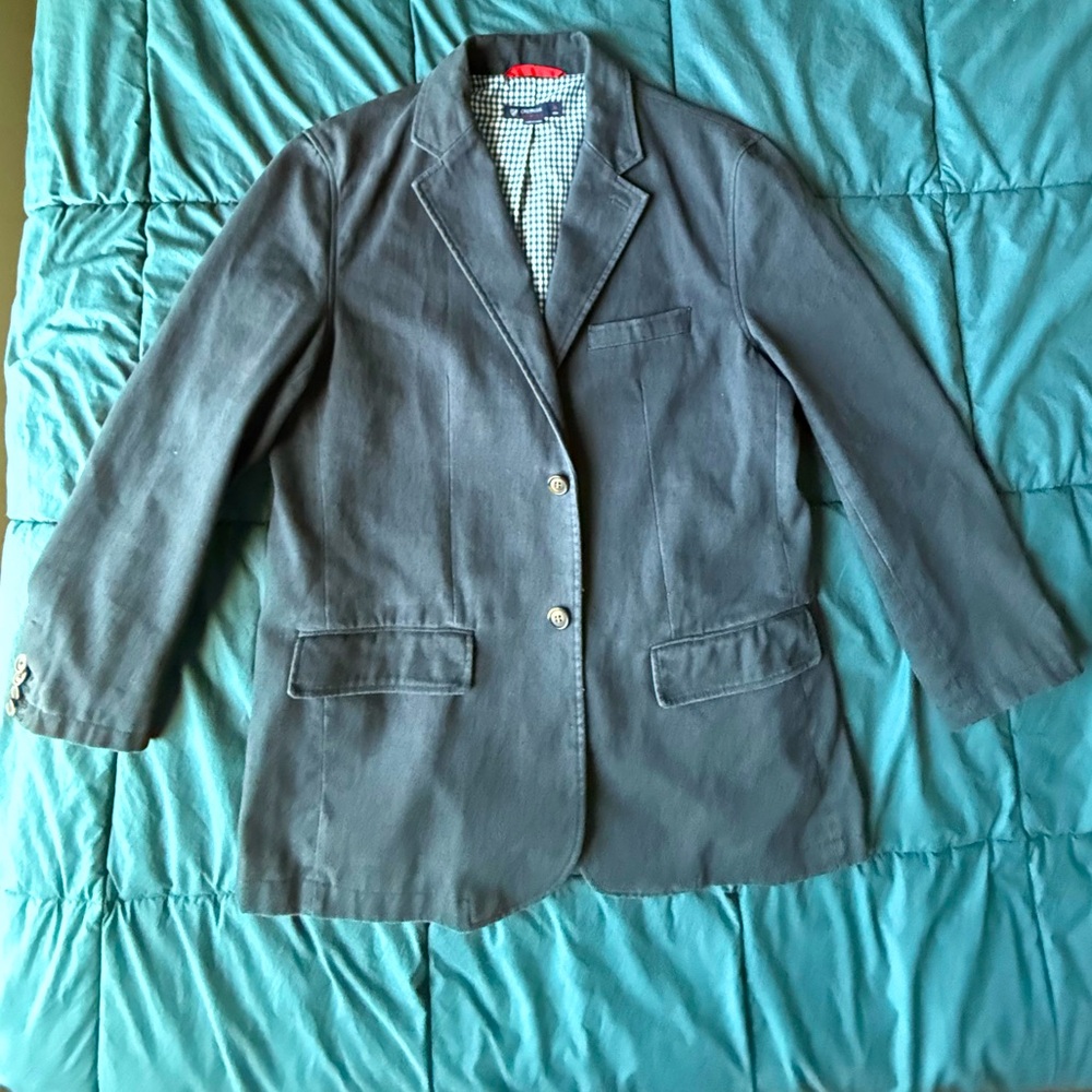 Daniel Cremieux Rustic Navy Cotton Blazer, Medium